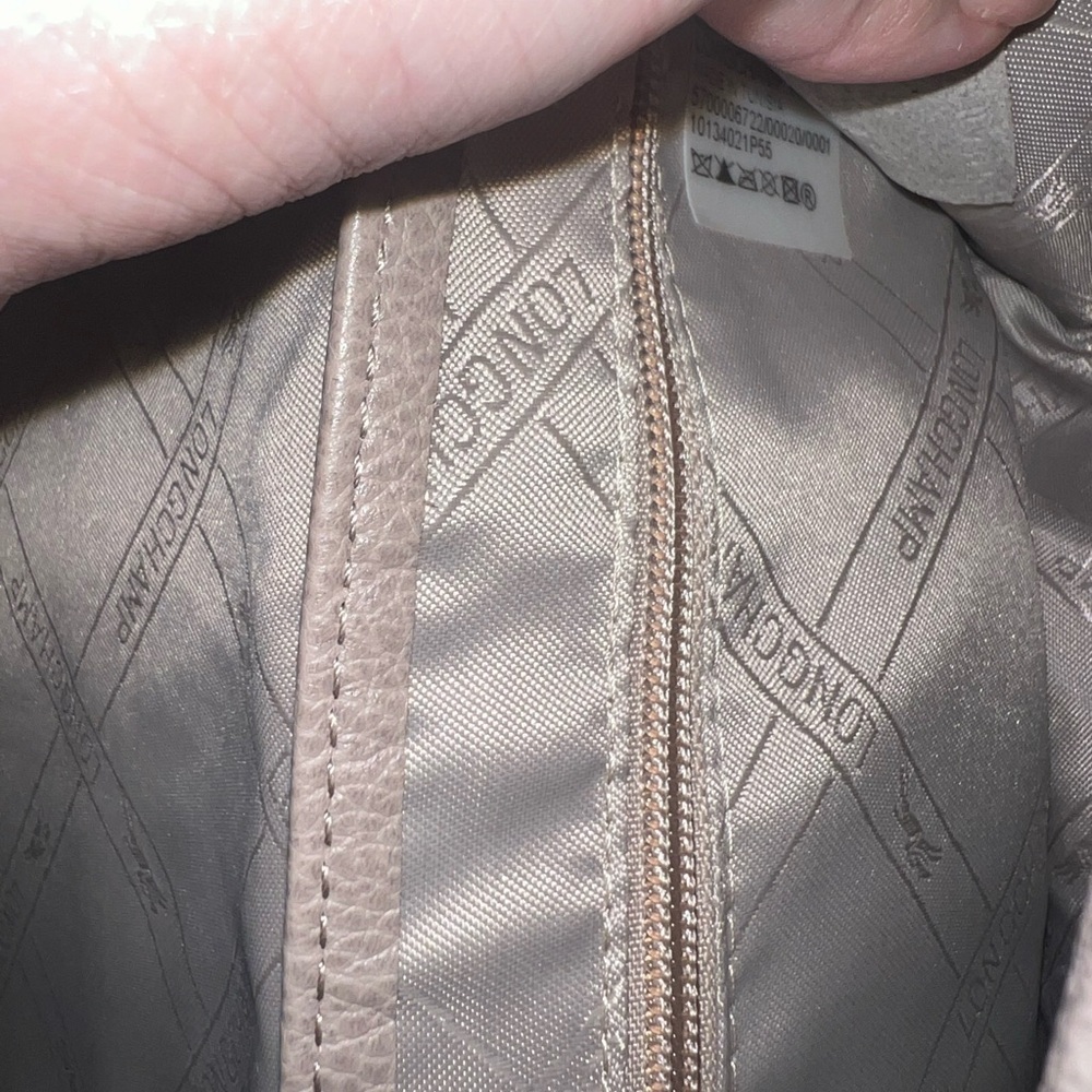 Longchamp Le Foulonne Elegant Taupe Leather Crossbody Bag - Picture 4 of 4